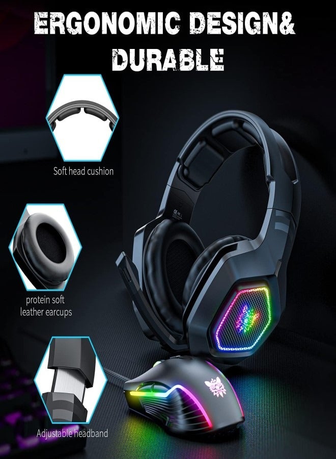 onikuma Professional Gaming Headset For PS4/PS5/XOne/XSeries/Nintendo Switch/PC -Wired  - Image 4