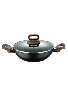 BERGNER ULTIMATE TX FORGED ALUMINUM KADAI + LID 24 CM WITH HEATDOT TECHNOLOGY, INDUCTION BOTTOM, GREY COLOR, BG36176GY  - Image 2