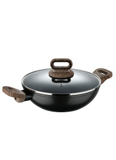 BERGNER ULTIMATE TX FORGED ALUMINUM KADAI + LID 24 CM WITH HEATDOT TECHNOLOGY, INDUCTION BOTTOM, GREY COLOR, BG36176GY  - Image 1