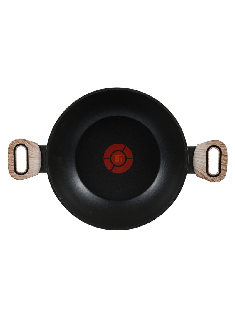 BERGNER ULTIMATE TX FORGED ALUMINUM KADAI + LID 24 CM WITH HEATDOT TECHNOLOGY, INDUCTION BOTTOM, GREY COLOR, BG36176GY  - Image 3