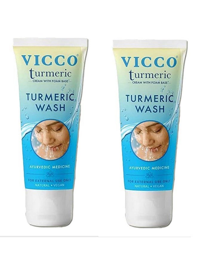 Vicco Turmeric With Foam Base Facewash (Pack of 2), 70gm - pzsku/ZE800A8EDD0579CC30498Z/45/_/1730786103/9e72f4b8-8ea5-4e90-aea1-369649070c9d