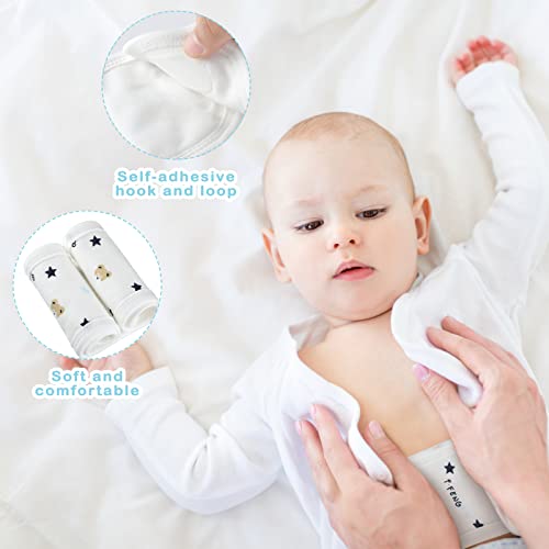 Seematn 8 Pcs Cartoon Cotton Baby Infant Umbilical Cord Belly Bands Belly Protector Baby Belly Button Band Bellies Umbilical Hernia Belt Soft Newborn Navel Belt for 0-12 Months, 4 Styles - Image 3