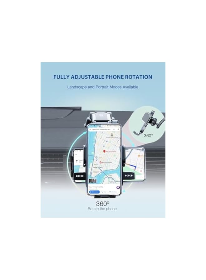 S-TOP Car Phone Holder, Windshield Dashboard Phone Holders, Universal Hands Free Automobile Cell Phone Holder, Stable on Bumpy Roads, Super Powerful Suction - Image 1