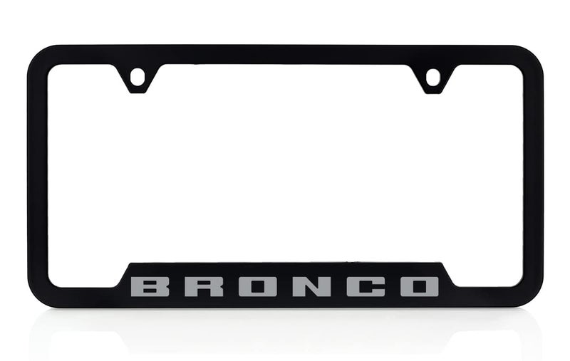 Ford Bronco UV Printed License Plate Frame Cactus Grey