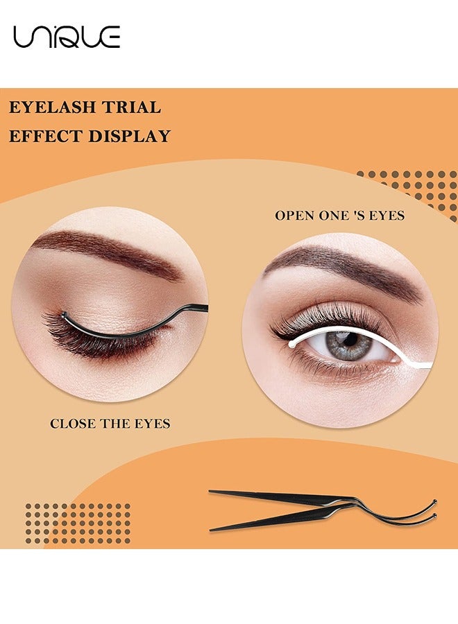 يونيك 30 قطعة الرموش الاصطناعية عرض العصا ، 3D رمش ملحقات نمط محاولة على العصي ، وزرع الرموش المطعمة قضيب تأثير المعرض مساعد حاملي الرموش وهمية اللوازم ، أسود وواضح - Image 4