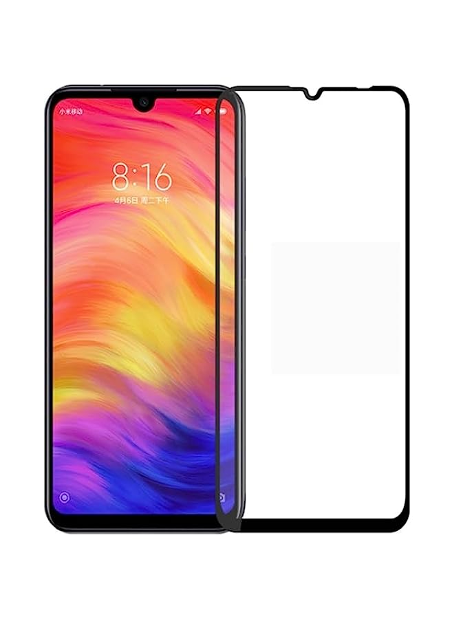 MOFI Tempered Glass Screen Protector Compatible MOFI 9H 2.5D Full Screen Tempered Glass Film for Xiaomi Redmi Note 7 Black - Image 1