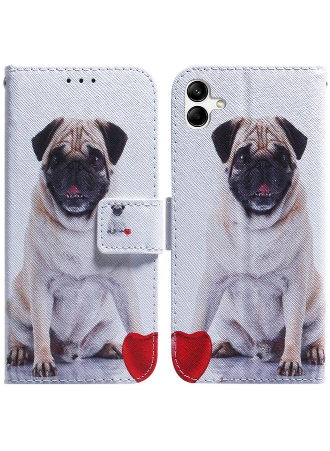 اس-توب جراب هاتف Samsung Galaxy A04e / F04 / M04 من الجلد الصناعي برسومات ملونة - Image 1