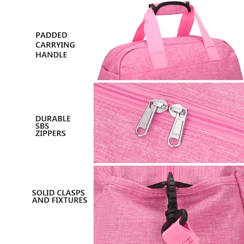 Ineetatu 14 inch Small Gym Bag for Women & Men, Mini Duffel Bag for Travel Sports Lightweight Carry On Bag (Rose) - Image 5