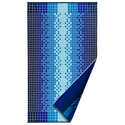 Softerry Luxury Large Beach Towel 40 x 70 in Hotel & Resort Quality 100% Soft Cotton - Eco Friendly - Pool Tile Towel (Niagara, One Towel) - Image 1