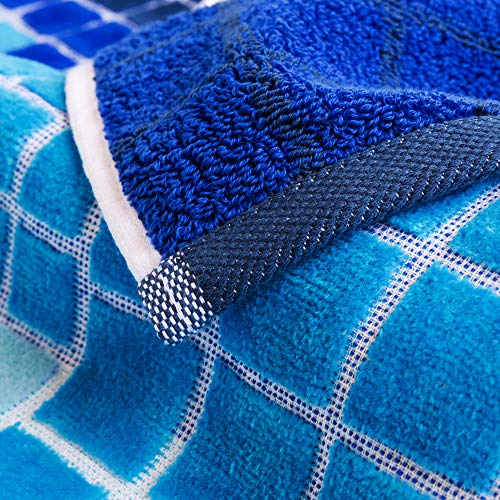 Softerry Luxury Large Beach Towel 40 x 70 in Hotel & Resort Quality 100% Soft Cotton - Eco Friendly - Pool Tile Towel (Niagara, One Towel) - Image 4