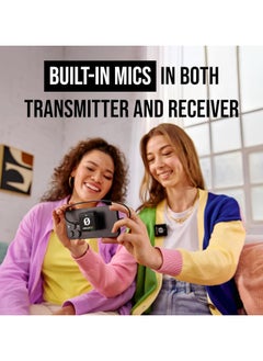 FIPKA Rode Wireless Me Dual Set Ultra-Compact Wireless Microphone System With Built-In Microphones  - Image 3
