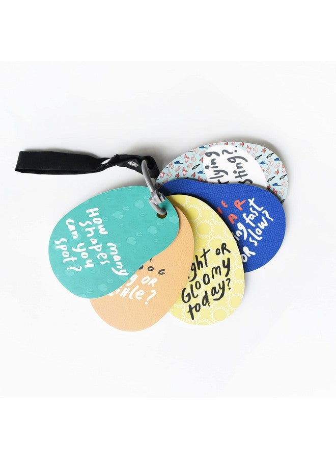 Wee Gallery Stroller Cards - I See On a Walk - Identification Travel Activity for Babies and Toddlers, with Snap on Strap for Walks, Car Seat, Bag, Stroller - Image 2