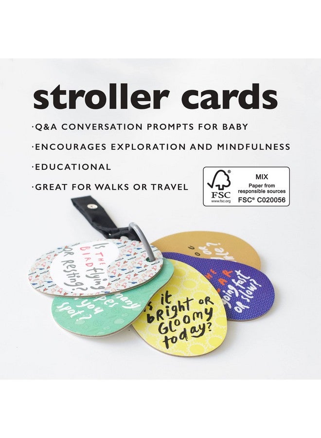 Wee Gallery Stroller Cards - I See On a Walk - Identification Travel Activity for Babies and Toddlers, with Snap on Strap for Walks, Car Seat, Bag, Stroller - Image 4