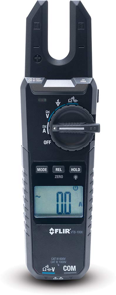 FLIR VT8-1000 - Voltage, Continuity and Current Tester - 1000V/200A with Open Jaw, Black - Image 1