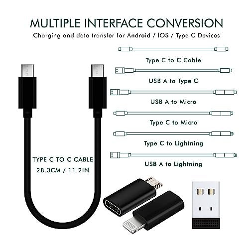 Like Star® All in One 60W USB Fast Charging Travel Data Cable Set Type C, Lightening and Micro USB Port Inbuilt Mobile Stand Compatible with iPhone, iPad, Samsung, RealMe & All Other Android Phones - Image 4
