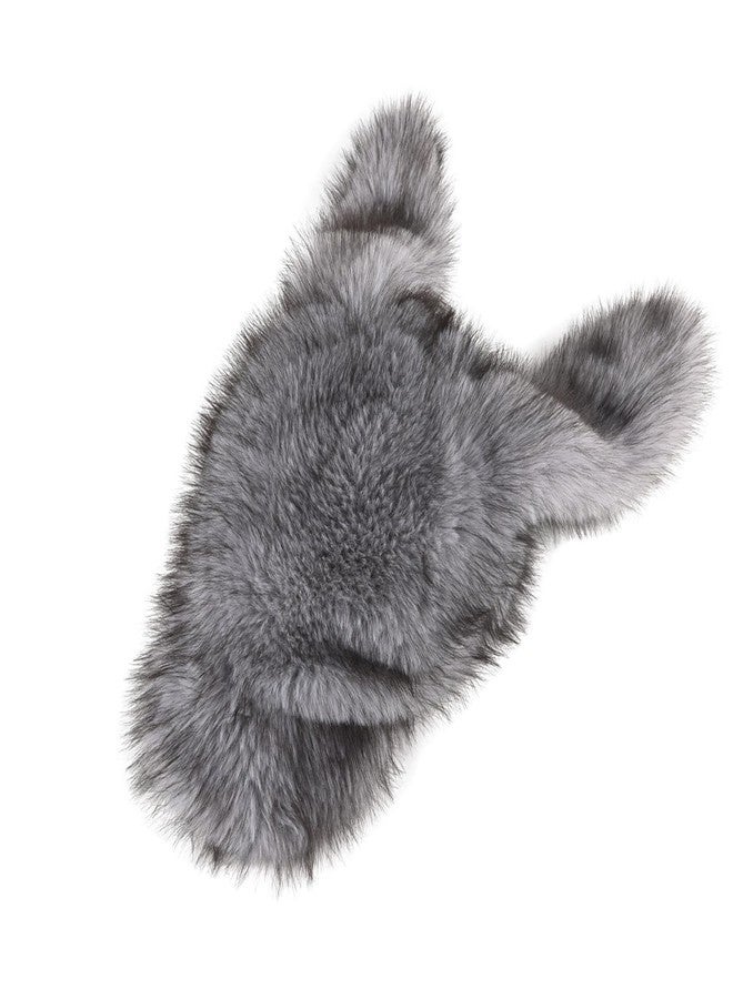 MioCloth Faux Fur Bunny Ears Baseball Hat Plush Thermal Visor Cap Fluffy Rabbit Hat Winter Y2k Costume Accessory for Women - Image 4