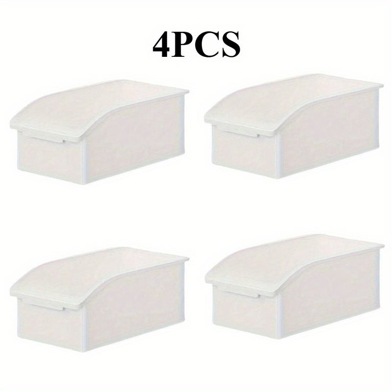 4pcs Practical Food Grade Refrigerator Organizer Large Capacity Storage Boxes for Vegetables Fruits Eggs Freezer Safe Kitchen Essentials - Image 1