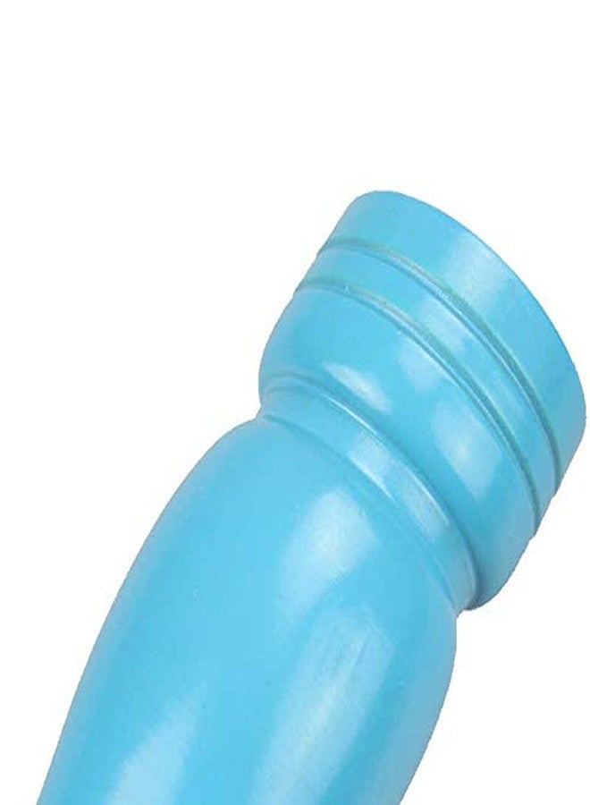 CherryBox Wooden Salt and Pepper Grinder - Mixer Mill Shaker Sprinkler - Steel Blades Crusher - Spice Storage (1 Pcs) (Blue - 6 Inch) - Image 3