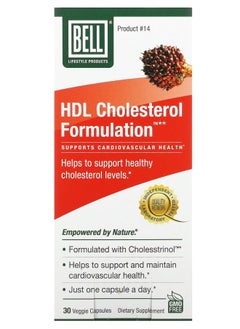 Bell Lifestyle HDL Cholesterol Formulation  30 Veggie Capsules 