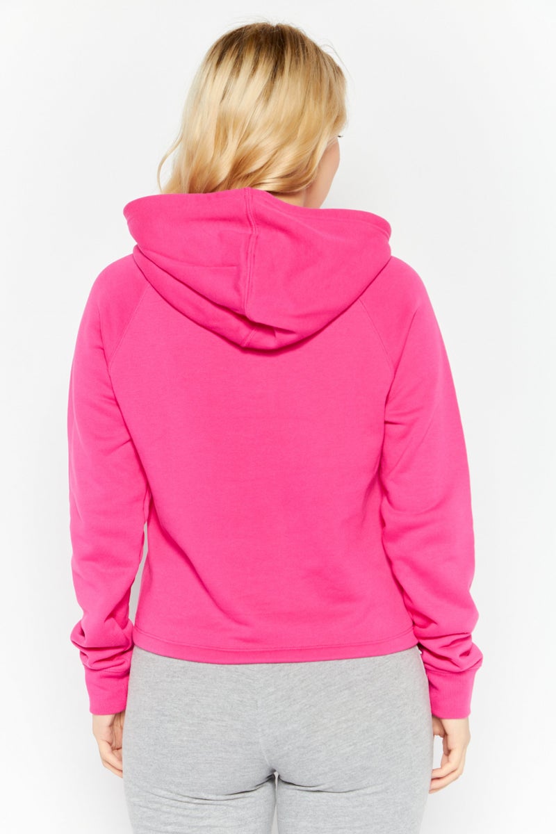 adidas Originals Women Sportswear Fit Brand Logo Outdoor Hoodies, Fushcia  - Image 4