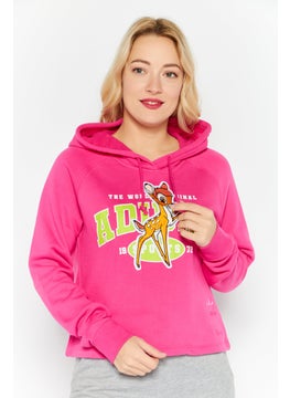 adidas Originals Women Sportswear Fit Brand Logo Outdoor Hoodies, Fushcia  - Image 1