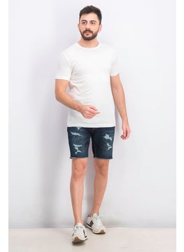 DIESEL Men Crew Neck Short Sleeve Brand Logo Tee, White  - Image 4