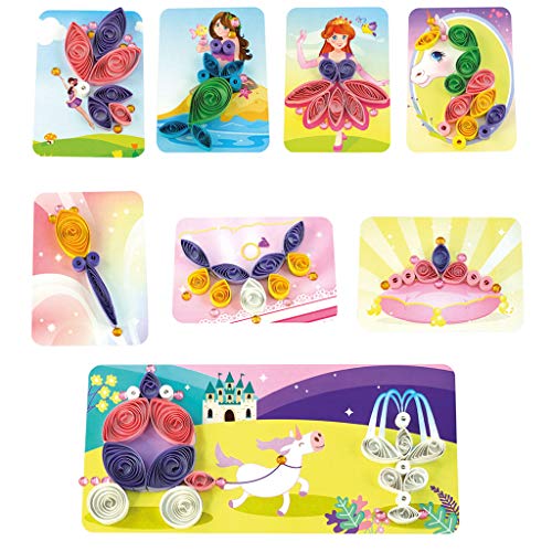 Quill On Spyrosity Beautiful Princess Theme Pack for Fun Quilling Activity - Quick & Easy Arts and Crafts Kit Creative Toy for Girls Age 5 & Above (Multicolor), Princess - Image 3