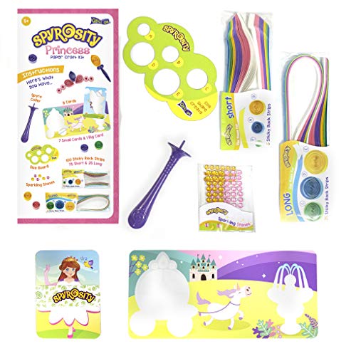 Quill On Spyrosity Beautiful Princess Theme Pack for Fun Quilling Activity - Quick & Easy Arts and Crafts Kit Creative Toy for Girls Age 5 & Above (Multicolor), Princess - Image 2