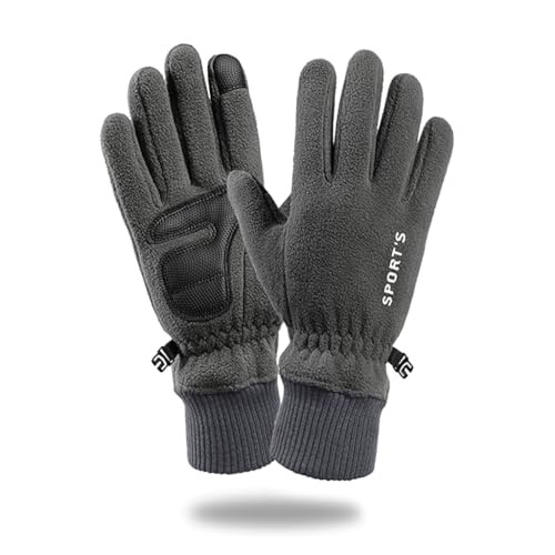 GUSTAVE® Winter Gloves for Men & Women Polar Fleece Insulated Warm Gloves with Touchscreen Fingertips & Anti-Slip Grip for Cycling, Driving, and Outdoor Cold Weather Activities - Image 1