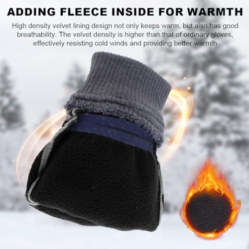 GUSTAVE® Winter Gloves for Men & Women Polar Fleece Insulated Warm Gloves with Touchscreen Fingertips & Anti-Slip Grip for Cycling, Driving, and Outdoor Cold Weather Activities - Image 5