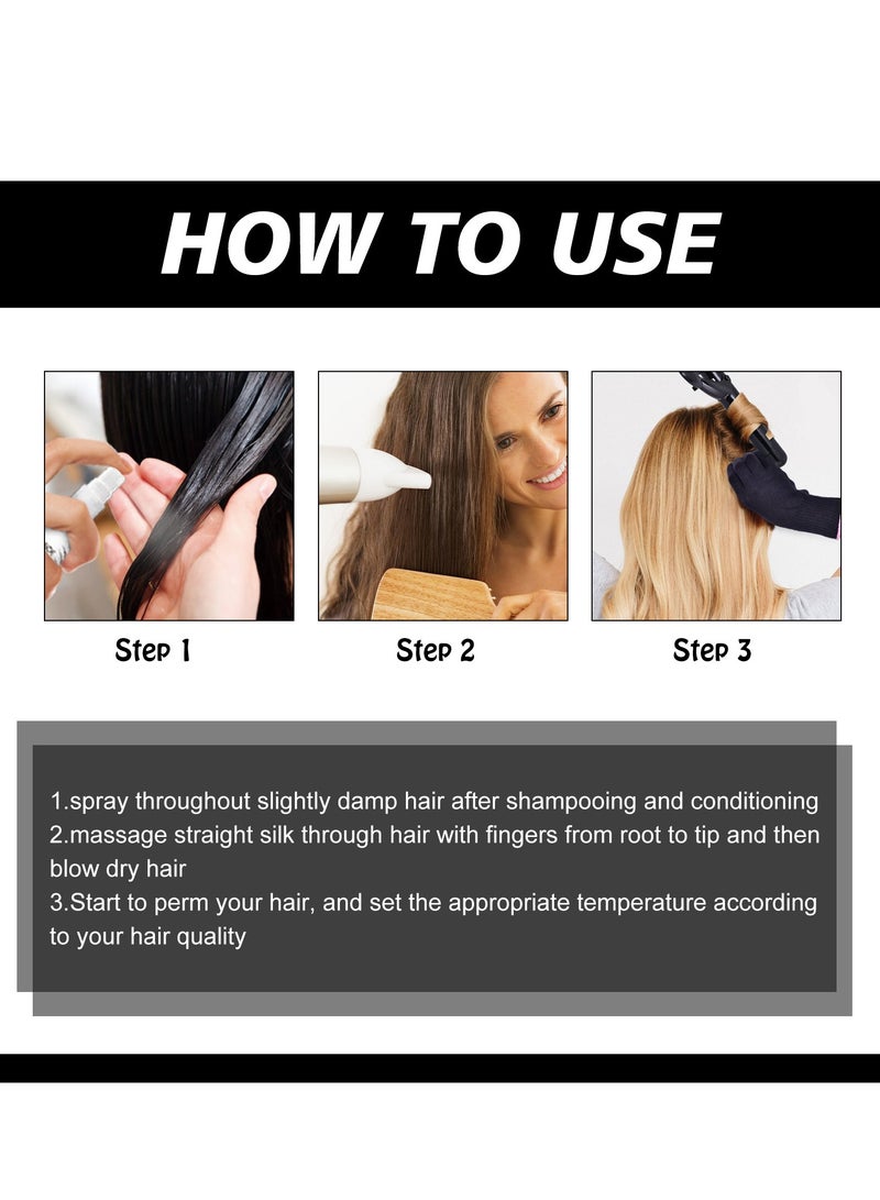 EELHOE Heat Protectant Spray for Hair, Anti-Frizz Thermal Protection, Moisturizing u0026 Insulating Spray for Smooth, Sleek Look, Safe for All Hair Types (4.23 Fl.Oz) - Image 2