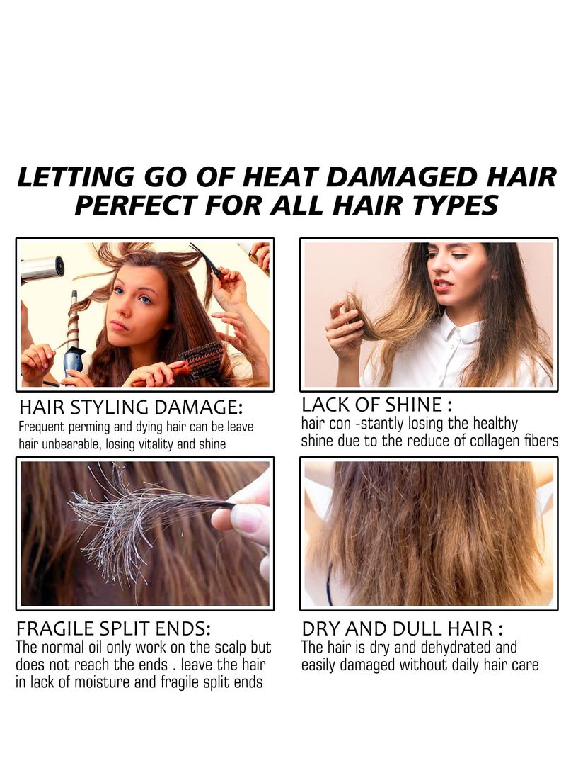 EELHOE Heat Protectant Spray for Hair, Anti-Frizz Thermal Protection, Moisturizing u0026 Insulating Spray for Smooth, Sleek Look, Safe for All Hair Types (4.23 Fl.Oz) - Image 3