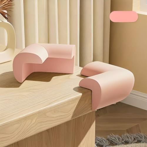 SYGA Pack of 12 Thick Baby Child Infant Kids Safety Table,Desk, Furniture Corner Edge Cushions Guard Protectos (Light Pink) - Image 2