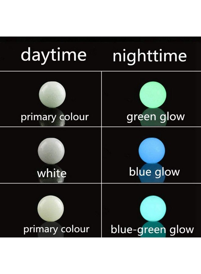Cmidy Luminous Solar Stone Beads Grow In The Dark Growing Loose Bead 10Mm 100Pcs Blue Green Mixed Hole Diy Charm Smooth Beads For Bracelet Necklace Earrings Jewelry Making Decoration (Multicolored 10Mm) - Image 3