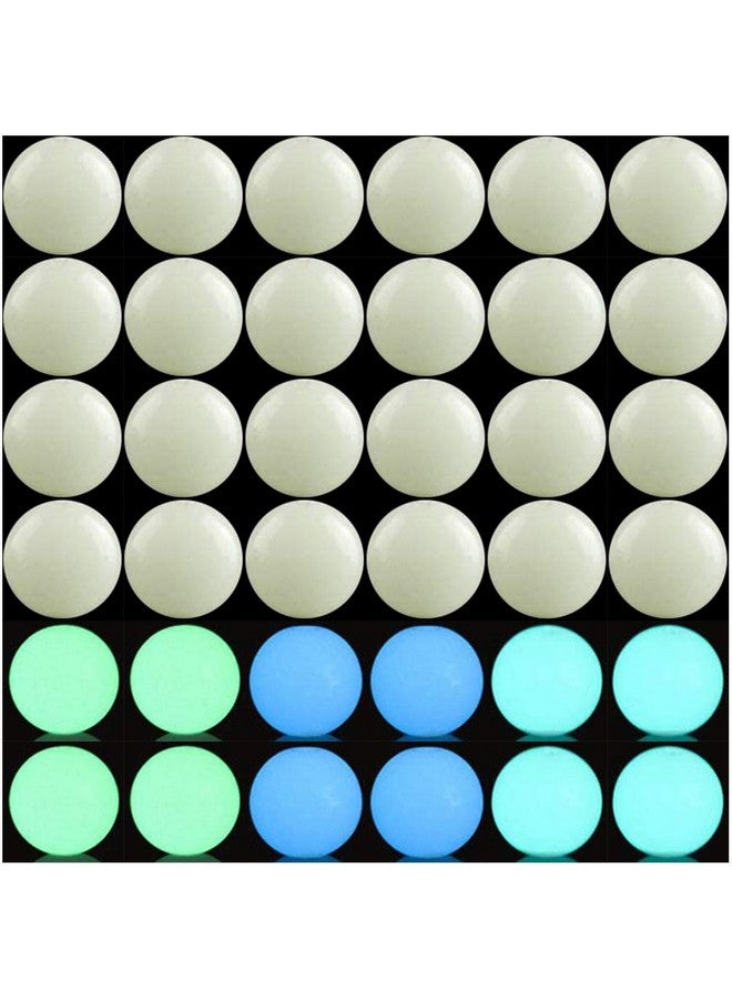 Cmidy Luminous Solar Stone Beads Grow In The Dark Growing Loose Bead 10Mm 100Pcs Blue Green Mixed Hole Diy Charm Smooth Beads For Bracelet Necklace Earrings Jewelry Making Decoration (Multicolored 10Mm) - Image 1