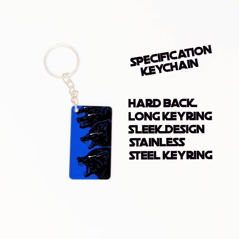 OUTFITQUE OUTFITQUE Premium (Pack of 2) Anime-262 Printed Long Keychain For Bike, Scooty, Car, MDF Keyholder - Image 3