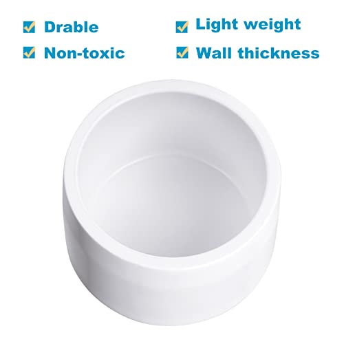 ZOFORTY 30 Pack 1" PVC Pipe End Cap Fitting, SCH 40 Furniture Grade End Cap Plug Adapter, White Plug Socket Fittings for DIY Shelf Garden Support Structure Storage Frame - Image 5