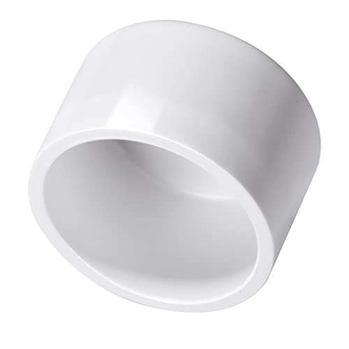 ZOFORTY 30 Pack 1" PVC Pipe End Cap Fitting, SCH 40 Furniture Grade End Cap Plug Adapter, White Plug Socket Fittings for DIY Shelf Garden Support Structure Storage Frame - Image 3