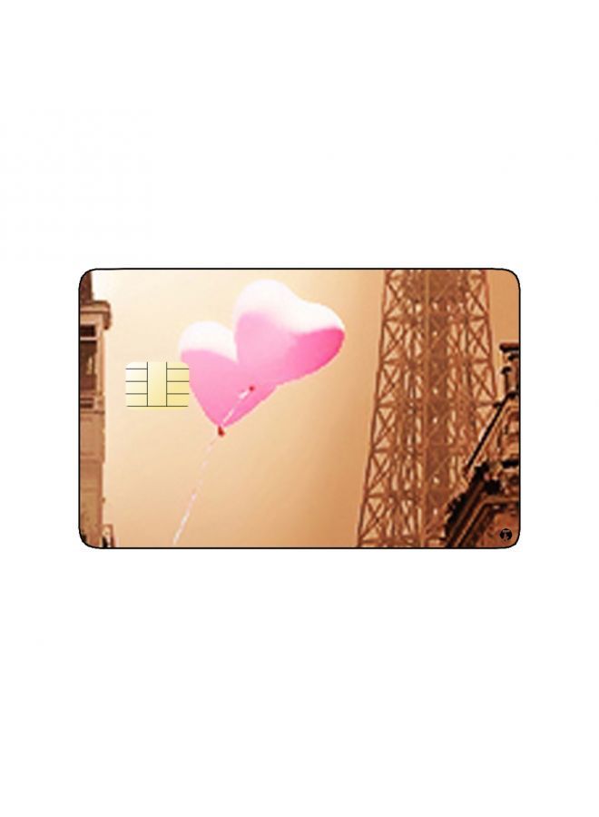 RKN PRINTED BANK CARD STICKER Beautiful Eiffel Tower Picture - Image 2