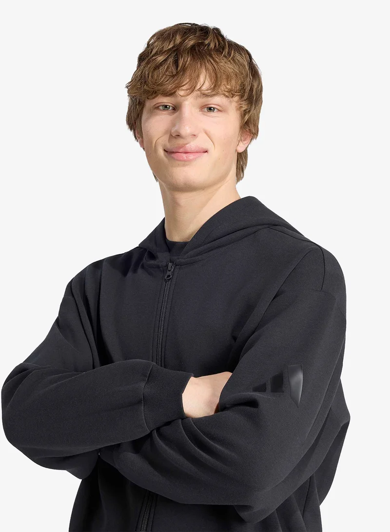 Adidas BLACK Soft Lux Hoodie for Men | Best Price UAE