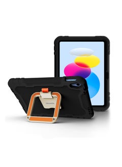 Moxedo Moxedo Rugged Protective EVA Silicone Kids Case Cover, Shockproof Foldable 360 Rotatable Stand Handle Grip with Pencil Holder Compatible for Apple iPad 2022 (10th Gen) 10.9 inch (Black)  - Image 1