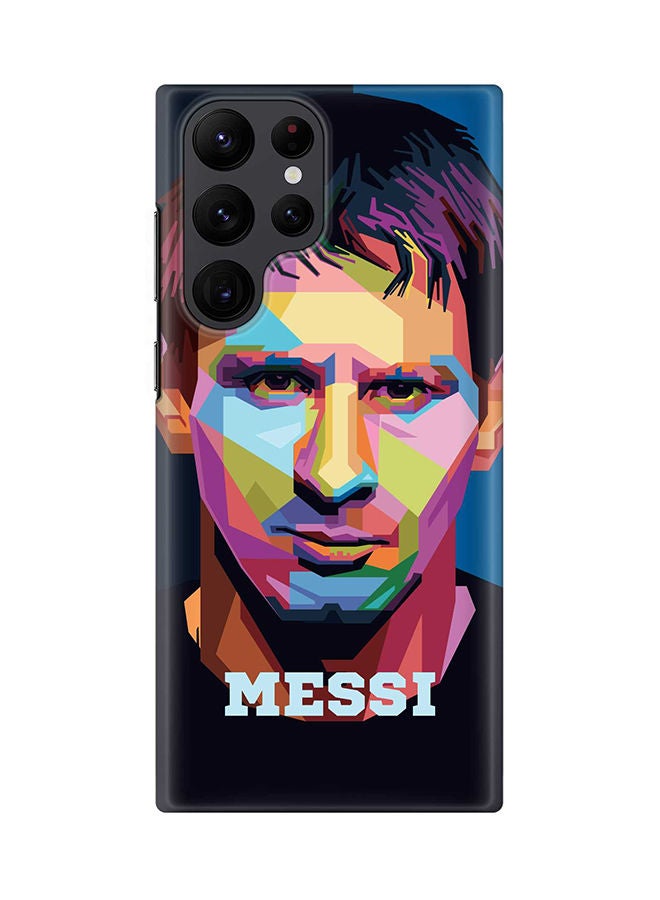 Stylizedd Case for Samsung Galaxy S22 Ultra 5G Snap Case Slim Snap Classic Series Shield Matte Finish Print - Poly Messi