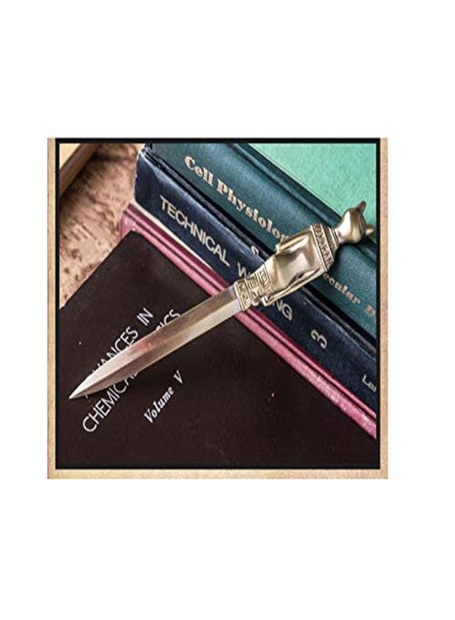 RY DISPLAY Metal Ancient Egyptian Totem Letter Opener Creative Office Gift for Historian Or Archaeologist (（Bronze） Anubis) - Image 4