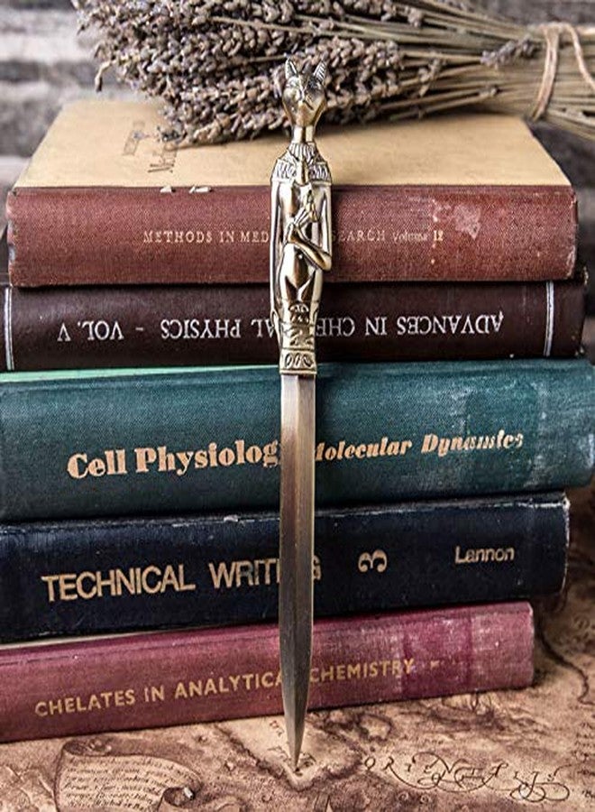 RY DISPLAY Metal Ancient Egyptian Totem Letter Opener Creative Office Gift for Historian Or Archaeologist (（Bronze） Anubis) - Image 3