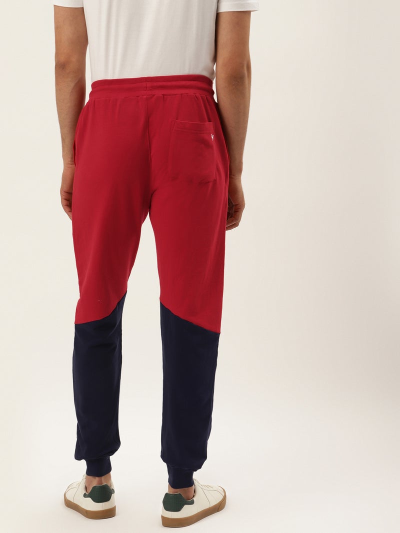 amswan PREMIUM COTTON COLOURBLOCKED PRINTED TRACK PANTS - Image 3