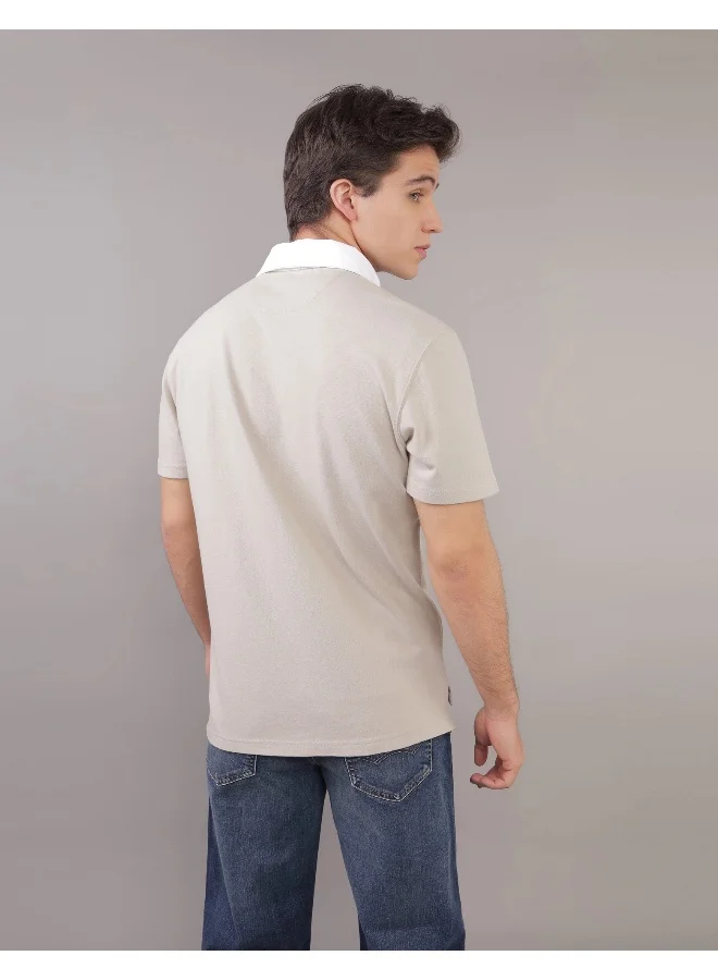 امريكان ايجل Embroidered Logo Half Sleeve Polo Shirt