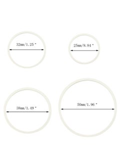 ONLYKXY 350Pcs White Natural Rubber Bands,25Mm/32Mm/38Mm/50Mm Soft Elastic Bands Hair Ties For Hair Braids Hair Rubber Ring  - Image 2