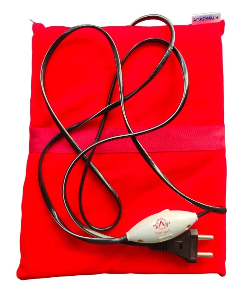 Agarwals Orthopaedic Electric Heating Pad Red Auto cutoff with Bell Push Switch - Image 2