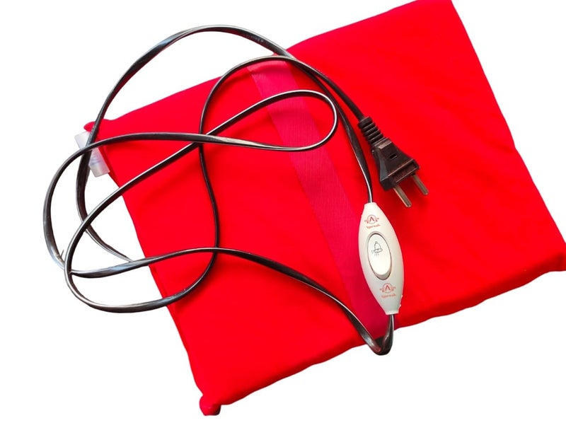 Agarwals Orthopaedic Electric Heating Pad Red Auto cutoff with Bell Push Switch - Image 1