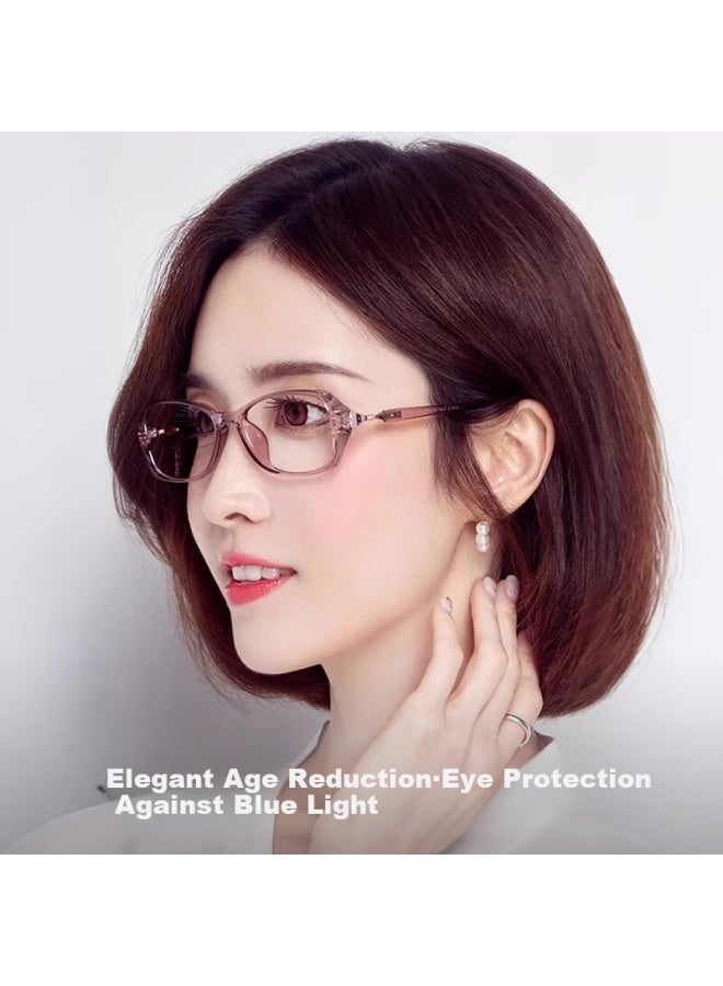 Gogosoon Ultra-light High-definition Reading Gl For Women, Anti-blue Light, Fashionable, Youthful, Comfortable Presbyopic Gl For Middle-aged And Elderly, Qixi Festival - Image 1